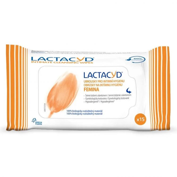 Lactacyd obrúsky na intímnu hygienu Femina 15ks