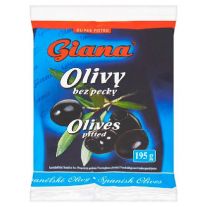 GIANA Čierne olivy bez kôstky 180g