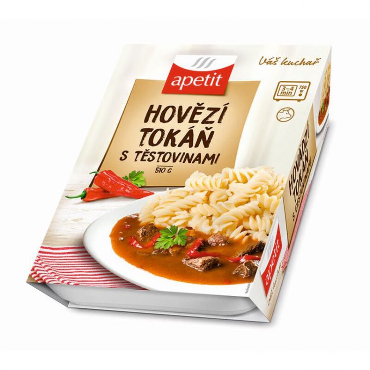 Apetit Hovädzie tokáň, cestoviny 510g