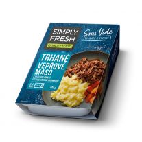 Simply fresh Trhané bravčové mäso s pečenou mrkvou a šťouchanými zemiakmi 400g
