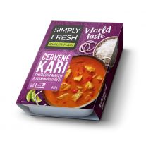Simply fresh Červené karí s kuracím mäsom a jazmínovou ryžou 400g