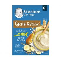 GERBER Mliečna kaša pšenično-ovsená banán a hruška 200 g