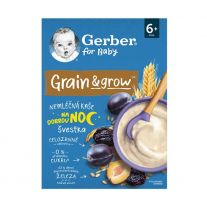 GERBER Nemliečna kaša pšenično-ovsená slivka 200 g
