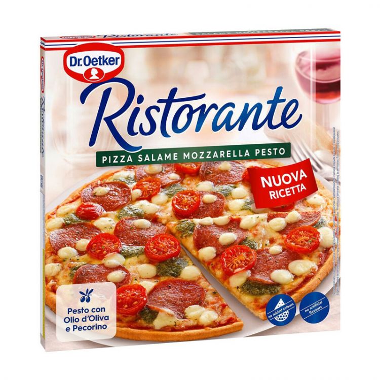 Ristorante Pizza Salame Mozzarella Pesto 360 g