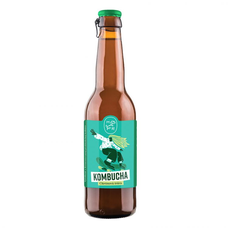 Mana Roots Kombucha limonáda- Citrónová tráva 330ml