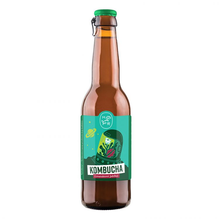 Mana Roots Kombucha limonáda- Granátové jablko 330ml