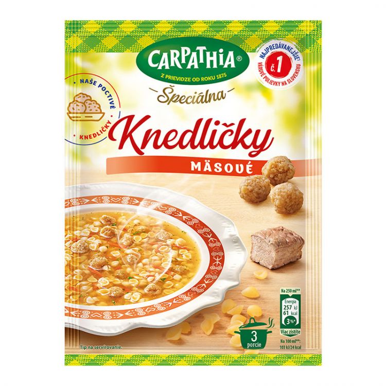 Carpathia Špeciálna polievka s mäsovými knedličkami vrecko 51 g