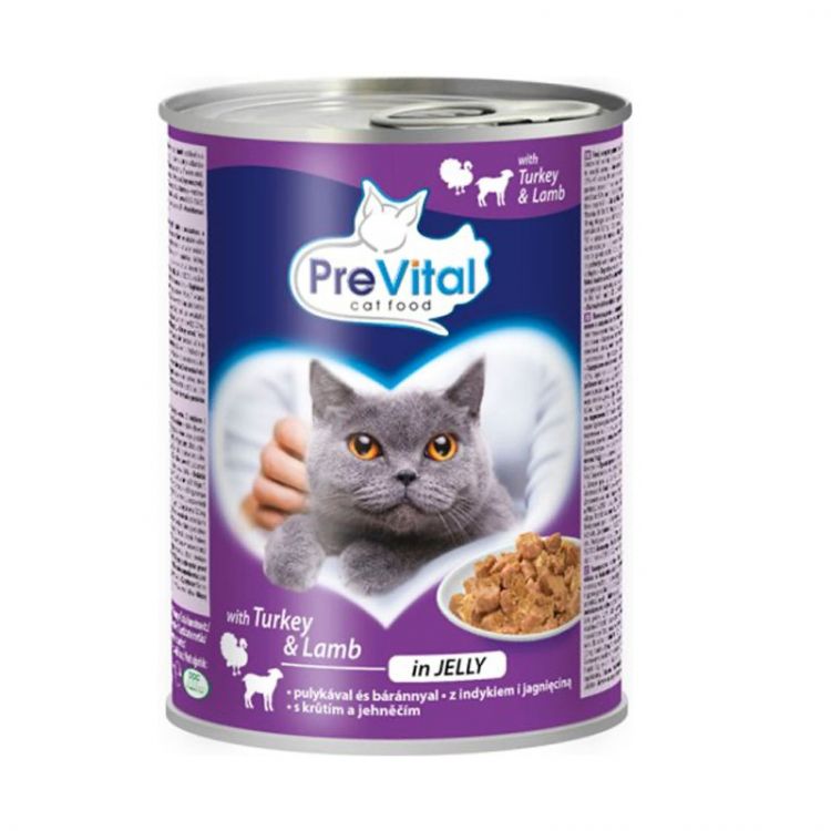 PreVital Konzerva pre mačky morka-jahňa 415g