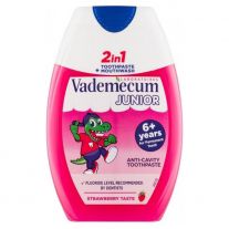 Vademecum Junior 2v1 zubná pasta a ústna voda pre deti od 6 rokov 75 ml