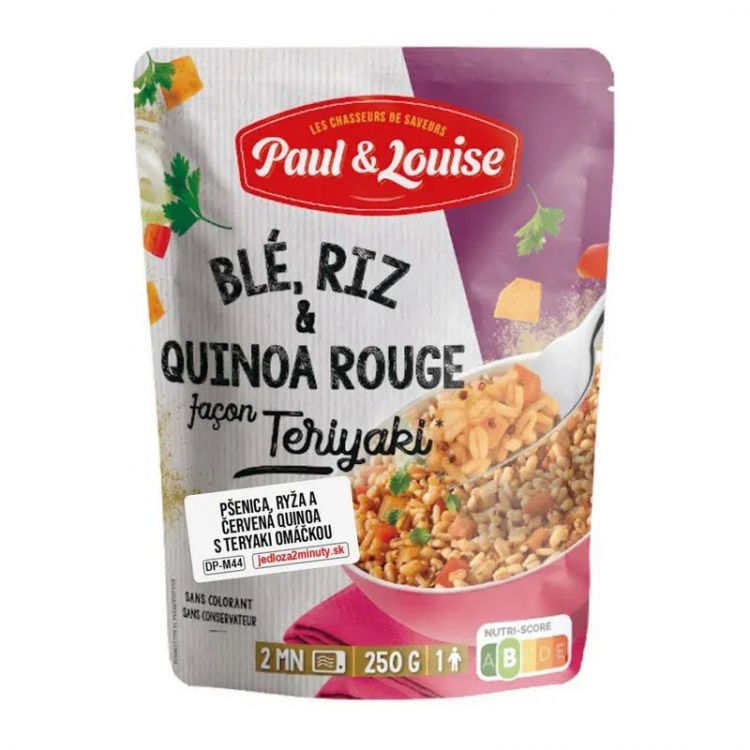 Paul&Louise Pšenica ryža a červená quinoa s Teryaki omáčkou 250g