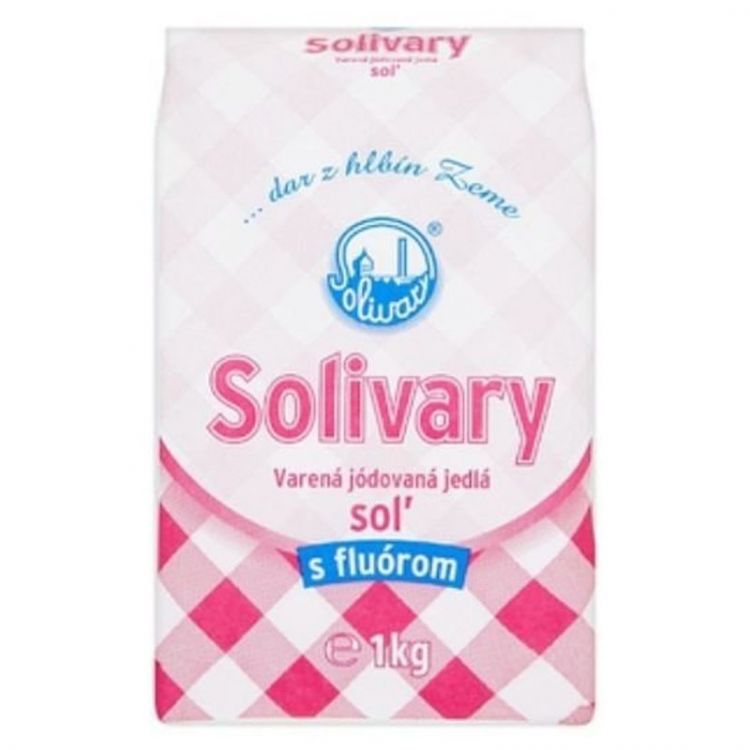 Solivary Soľ jodovaná s fluórom 1 kg