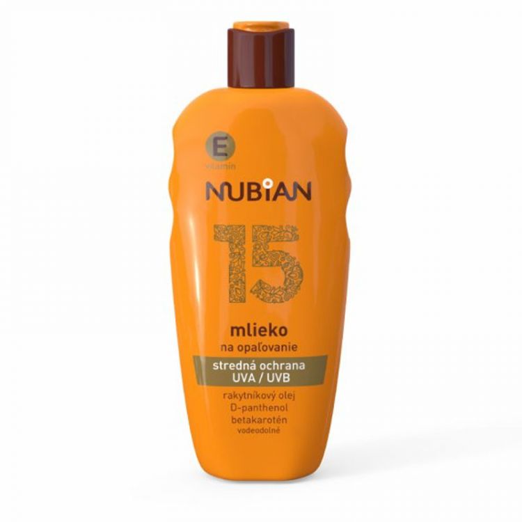 Nubian mlieko na opaľovanie SPF 15 200 ml