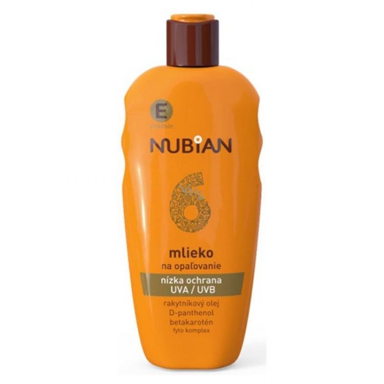 Nubian mlieko na opaľovanie SPF 6 200 ml