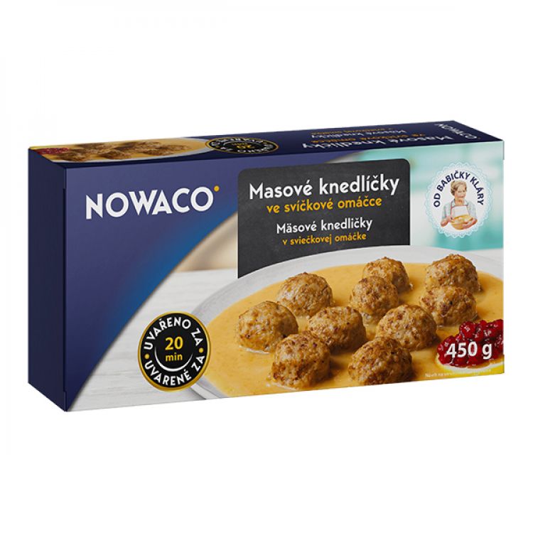 Nowaco Masové knedličky so sviečkovou omáčkou 450g