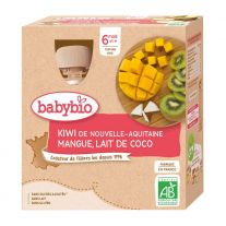 BABYBIO kivi mango kokos 4x90 g