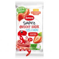 Emco Super ovocný hadík jahoda 20g