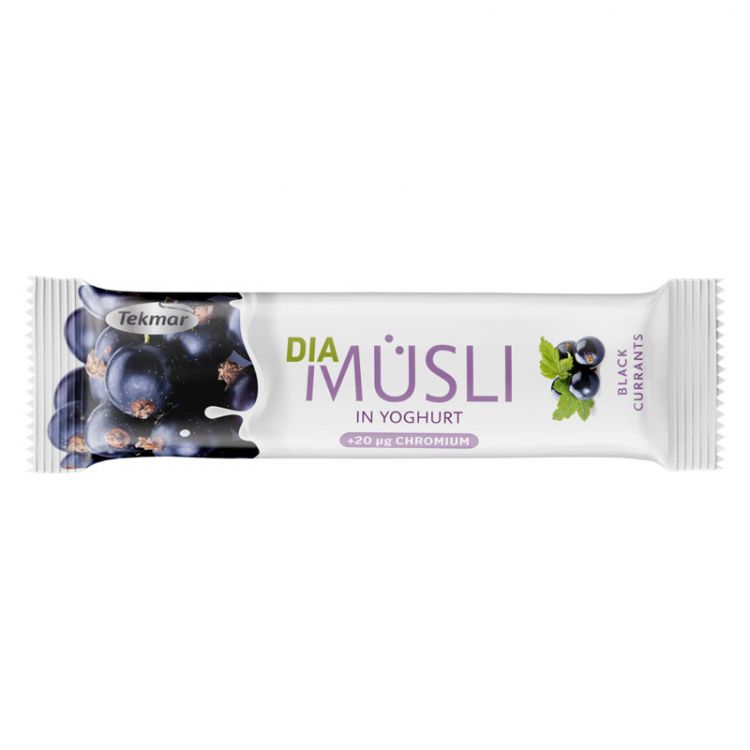 Tekmar Müsli tyčinka v jogurte DIA čierna ríbezľa 30g