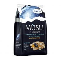 Tekmar Müsli sypane v jogurte so živou  probiotickou kultúrou  čučoriedka 200g