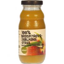 Zdravo 100% šťava Jablko a broskyňa  0,2l