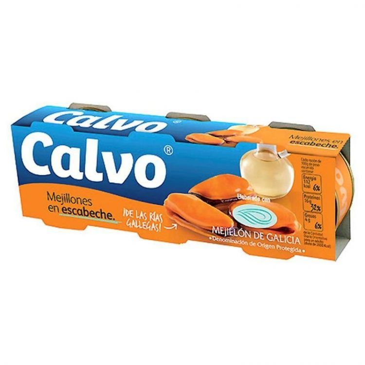 Calvo Mušle v marináde 3x80 g