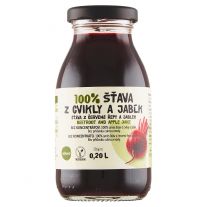 Zdravo 100% šťava Jablko a cvikla  0,2l