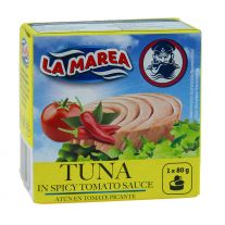 LA MAREA Tuniak v pikantnej paradajkovej omáčke 80 g 