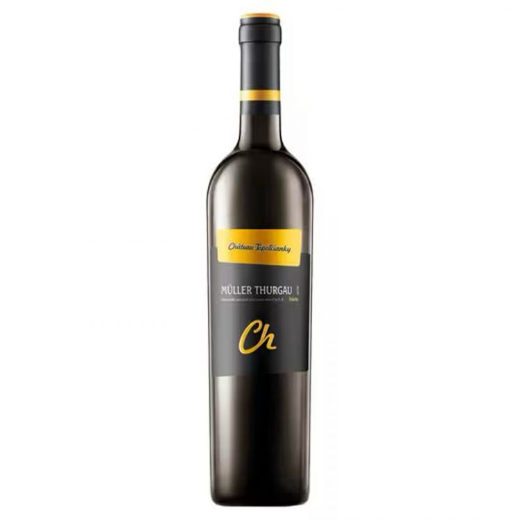 Château Topoľčianky Müller Thurgau slovenské akostné odrodové víno polosuché biele 0,75 l