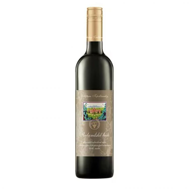 Château Topoľčianky Rulandské biele, slovenské odrodové suché biele víno 0,75 l
