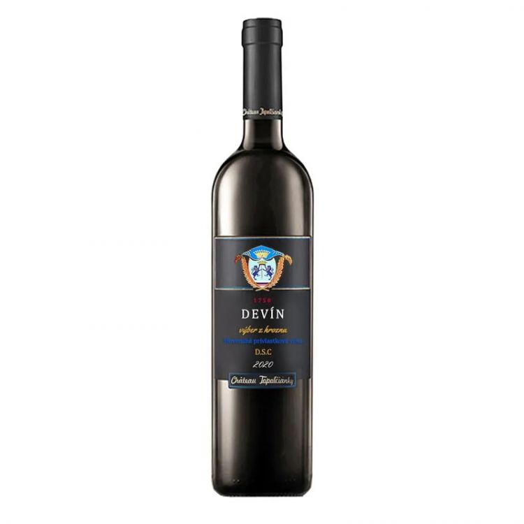 Château Topoľčianky D.S.C. Devín - výber z hr. slovenské víno s CH.O.P. biele polosuché 0,75 l