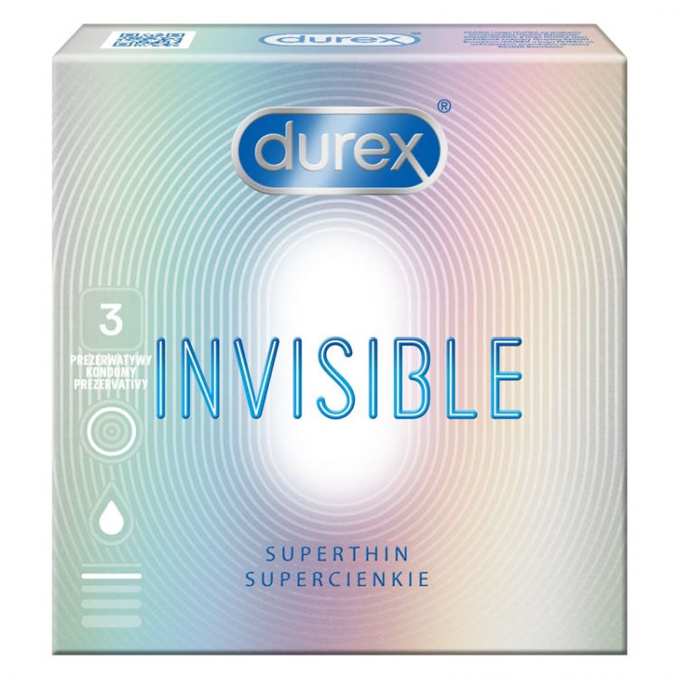 Durex Invisible prezervatív 3 ks