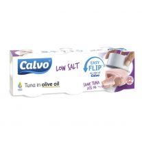 Calvo Tuniak v olivovom oleji menej soli 3x65 g
