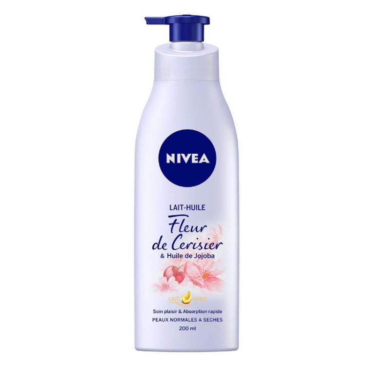 Nivea Body Milk Fleur de cerisier - huile de jojoba  200ml
