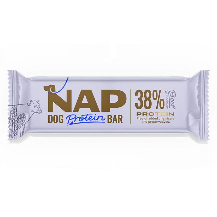 NAP Proteinová tyčinka pre psov 50g - hovädzie s levanduľou