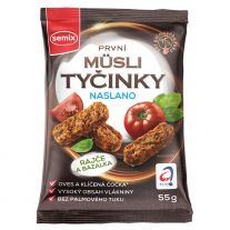 Semix Mini musli tyčinky naslano rajčina bazalka bez lepku 55g