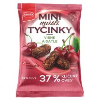 Semix Mini musli tyčinky višňové  bez lepku 70g