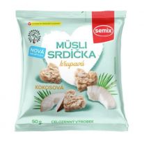 Semix  Musli srdiečka chrumkaavé s kokosom 50g