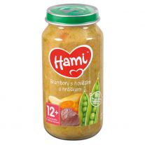 Hami príkrm Zemiaky s hovädzím a hráškom 250g, od 12+ mesiac