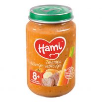 Hami mäsozeleninový príkrm Zelenina s duseným bravčovým 200 g, od 8+ mesiac