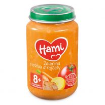 Hami mäsozeleninový príkrm Zelenina s morkou a paradajkami 200 g, od 8+ mesaic