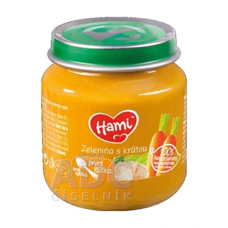 Hami príkrm Zelenina s morkou 125g, prvá lyžička