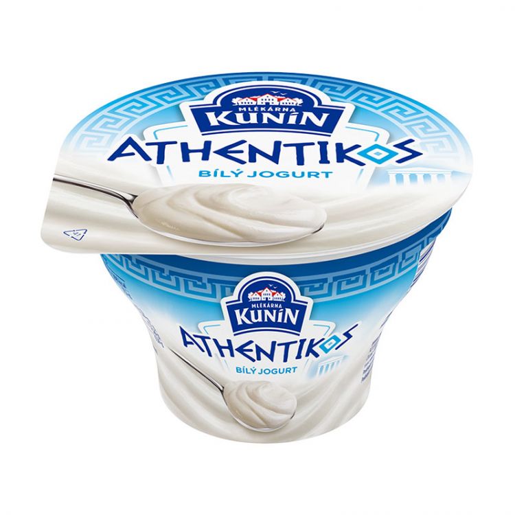 KUNÍN Athentikos jogurt biely 140g
