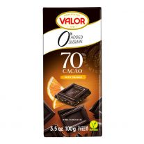 VALOR Čokoláda s kúskami pomaranča 100g 70%