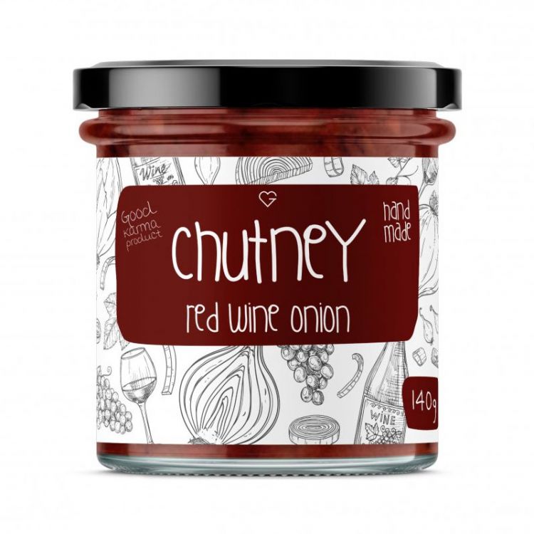 Mana Roots Fajné Cibuľové čatní s červeným vínom 140 g