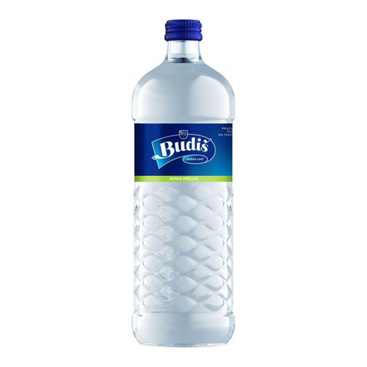 Budiš minerálna voda jemne perlivá voda 700 ml sklo