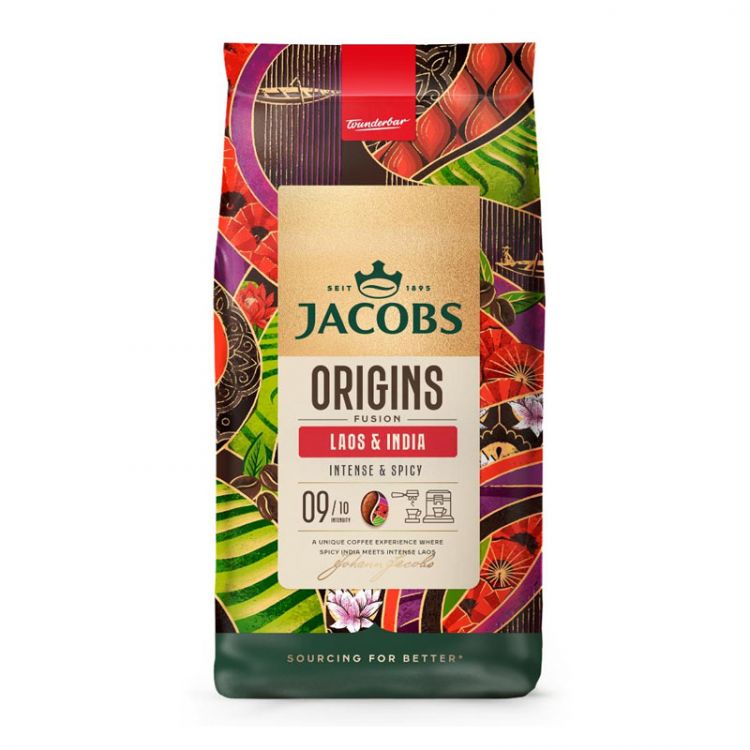 JACOBS Origins Laos & India káva zrnková 1 kg