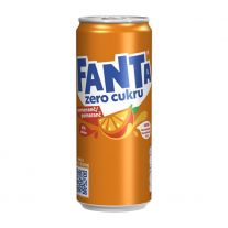 Fanta zero orange sýtený nápoj  330 ml