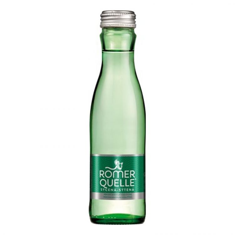 RÖMERQUELLE pramenitá minerálna voda perlivá  330 ml Sklo
