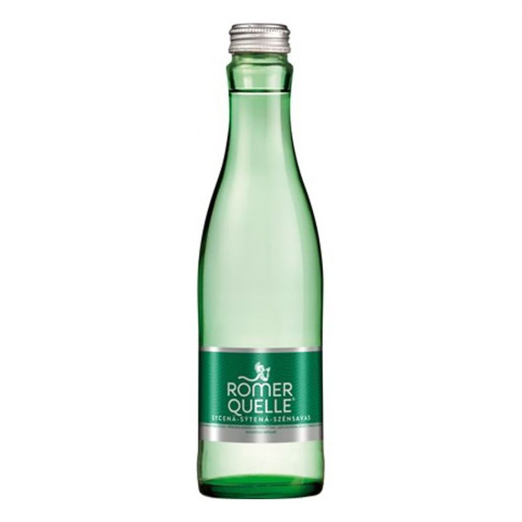 RÖMERQUELLE pramenitá minerálna voda perlivá 750 ml Sklo