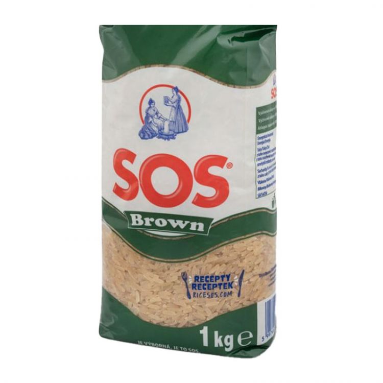 SOS Ryža Brown 1 kg