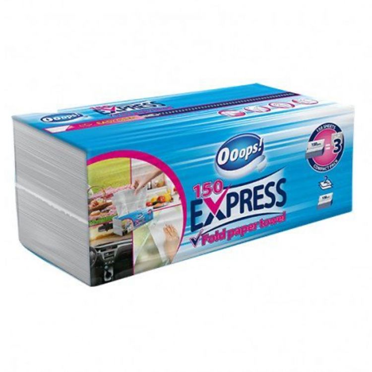 Ooops! Express utierky papierové 150ks/2vrstv.